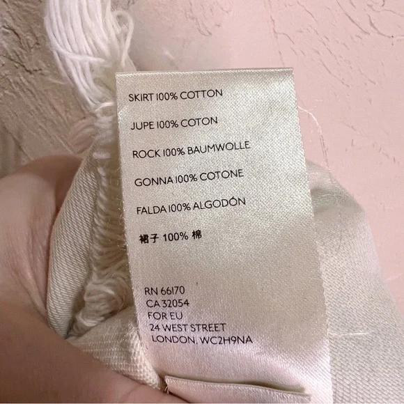 We The Free Bailey Cream Fringe High Waist Mini Skirt Womens 27 - Picture 4 of 8